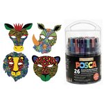 Pack XL festif (kit masques) Couleurs assorties POSCA