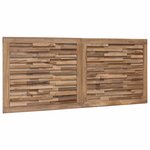 vidaXL Tête de lit Naturel Bois de teck massif