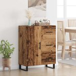 vidaXL Buffet Bois Ancien 69 5 x 34 x 90 cm Bois d'ingénierie et fer