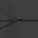 vidaXL Parasol de jardin Anthracite et noir 395 x 395 x 245 cm