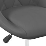 vidaXL Chaises pivotantes à manger lot de 2 Gris foncé Velours