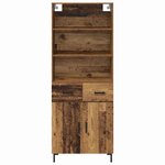 vidaXL Haut Armoire Bois ancien 69 5 x 34 x 180 cm Bois d'ingénierie