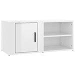 vidaXL Meubles TV 2 Pièces Blanc brillant 80x31 5x36 cm Bois d'ingénierie