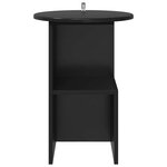 vidaXL Table d'appoint Chêne noir Ø 39 5 x 55 cm Bois d'ingénierie