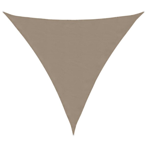 vidaXL Voile de parasol tissu oxford triangulaire 5x5x5 m taupe