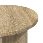 vidaXL Table d'appoint Chêne Sonoma Ø 39 x 38 cm Bois d'ingénierie