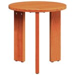 vidaXL Table basse 3 Pièces Brun cire Bois massif en pin
