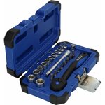 Brilliant tools jeu de douilles de 1/4" 23 pièces acier