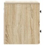 vidaXL Cabinet de chevet mural Chêne Sonoma 34 5 x 33 x 40 cm