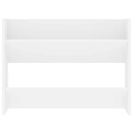 vidaXL Armoire à chaussures murale Blanc 80x18x60 cm Aggloméré