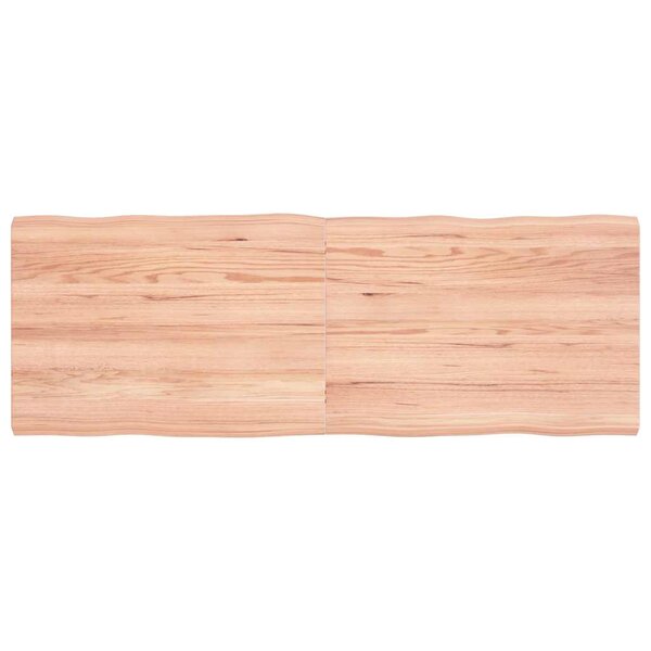 vidaXL Dessus de table bois massif traité bordure assortie