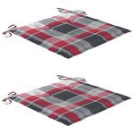 vidaXL Chaises pliables de jardin lot de 2 avec coussins Bois d'acacia