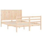 vidaXL Cadre de lit sans matelas bois massif