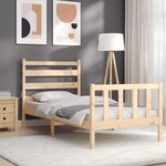 vidaXL Cadre de lit sans matelas 90x200 cm bois de pin massif