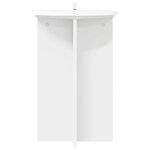 vidaXL Support de Plante 2 pièces Blanc Ø40 x 60 cm Bois d'ingénierie