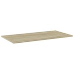 vidaXL Panneau de bibliothèque 4Pièces Chêne sonoma 80x40x1 5cm Aggloméré