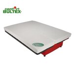 Banquette clic-clac 3 places 192 x 95 cm tissu rouge