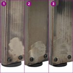 vidaXL Pieds de table basse en forme de V  2 pièces  acier naturel  70 x (30-31 3) cm