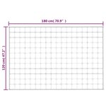 vidaXL Couverture lestée Crème clair 120x180 cm 9 kg Tissu