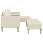 vidaXL Ensemble de Canapés avec coussin 2 Pièces Lin Polyester