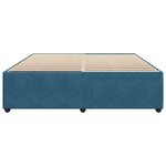 vidaXL Cadre de lit sans matelas bleu 180x200 cm velours