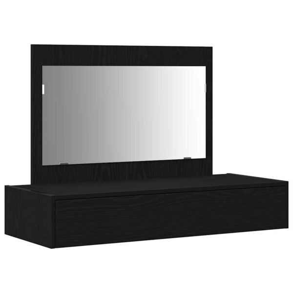 vidaXL Table de Toilette Noir 100 x 40 x 70 cm Bois d'ingénierie