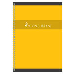 Cahier spiralé A4 Seyés 180 Pages 70g Coloris Aléatoire CONQUÉRANT