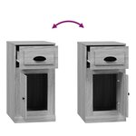 vidaXL Armoire latérale avec tiroir sonoma gris 40x50x75 cm