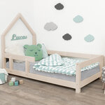Lit cabane enfant POPPI 120 x 200 beige 2