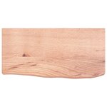 vidaXL Étagère murale marron clair bois chêne massif traité