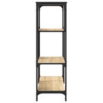 vidaXL Bibliothèque chêne sonoma 81x36x115 cm bois ingénierie et acier