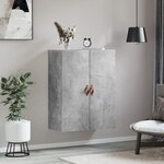 vidaXL Armoire murale gris béton 69 5x34x90 cm