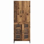 vidaXL Haut Armoire Bois Ancien 69 5 x 34 x 180 cm Bois d'ingénierie