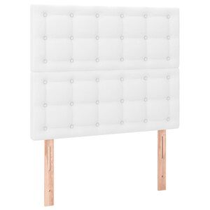 vidaXL Tête de lit blanche 90 x 5 x 118/128 cm similicuir