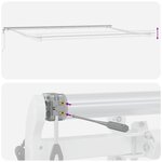 Auvent Rétractable Automatique vidaXL Vert et Blanc 600x350 cm