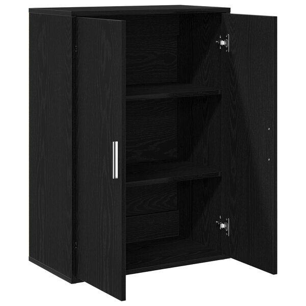 vidaXL Buffet Chêne Noir 60x31x84 cm Bois de Placage