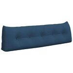 vidaXL Coussin de Dos Bleu 160 x 24 x 50 cm tissu