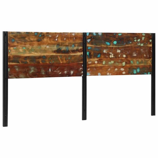 vidaXL Tête de lit 200 cm bois massif récupéré et fer