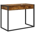 vidaXL Bureau Chêne Fumé 100 x 50 x 75 cm Bois d'ingénierie