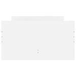 vidaXL Cadre de lit avec tiroirs sans matelas blanc 90x200 cm