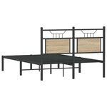 vidaXL Cadre de lit sans matelas chêne sonoma 120x200 cm