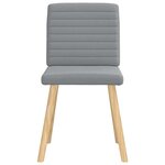 vidaXL Chaises à manger lot de 4 gris clair tissu