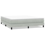 vidaXL Sommier à lattes de lit sans matelas gris clair 180x220 cm