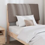 vidaXL Tête de lit capitonnée Taupe 90 cm Pin massif