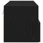 vidaXL Meuble TV mural Chêne noir 100 x 30 x 30 cm Bois d'ingénierie