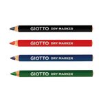 Boîte de 4 crayons effaçables à sec pour ardoises et tableaux blancs GIOTTO