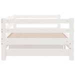 vidaXL Lit coulissant sans matelas blanc 2x(90x200) cm