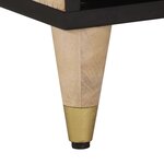 vidaXL Meuble TV 100x33x46 cm bois massif de manguier