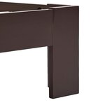vidaXL Cadre de lit Marron foncé Bois de pin massif 100x200 cm
