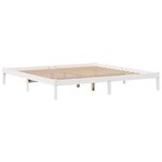 vidaXL Cadre de lit sans matelas blanc 180x200 cm bois massif de pin
